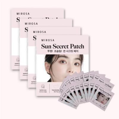 Mirosa Sun Secret Patch Cerotto solare trasparente Protezione UV Cerotto solare Golf 5 porzioni, 10p, 4 pezzi