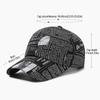 Newspaper Pattern Personality Graffiti Baseball Cap Fashion Street Hip Hop Duck Cap Outdoor Sports Visor Sun Protection Visor Hat Truck Driver Hat