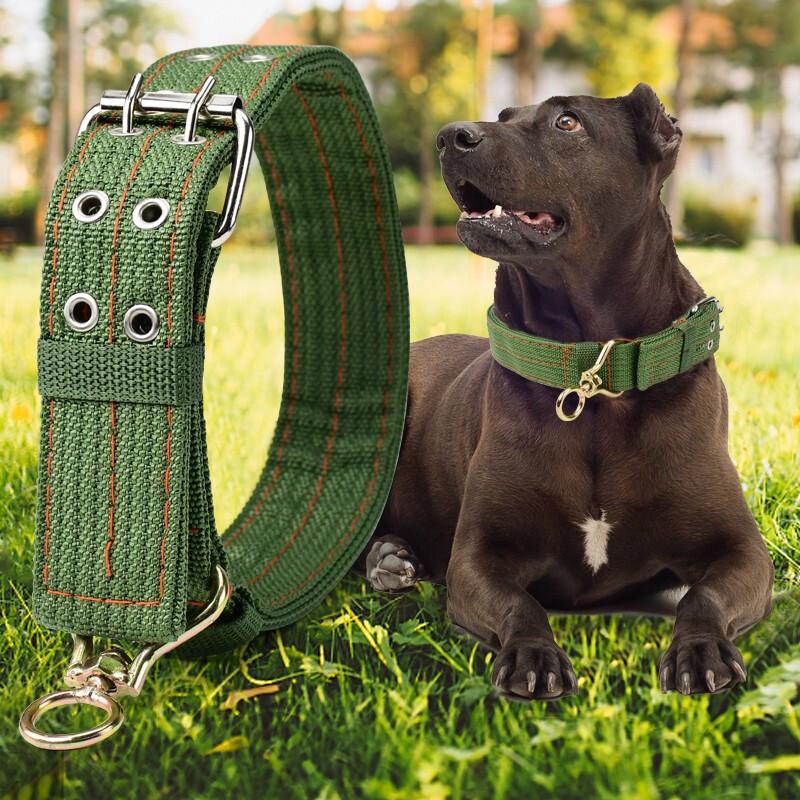 Jiashigao Adjustable Canvas Dog Collar