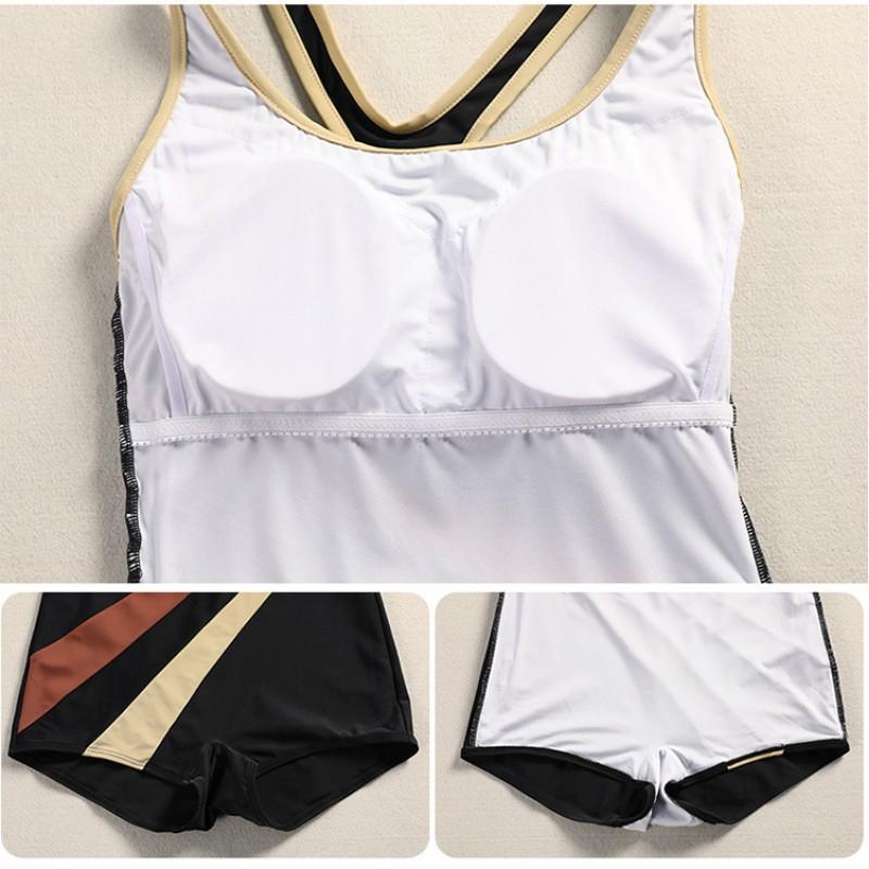 Swimming Suit Female One-piece Boxer Shows Slimming Covering Belly Sexy Conservative Vest Pool Competitive Swimsuit