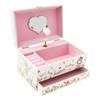 Princess Musical Jewelry Storage Box Decorative Jewelry Organizer Box with Drawer Bracelet Ring Holder Case for Girls Kids Gifts