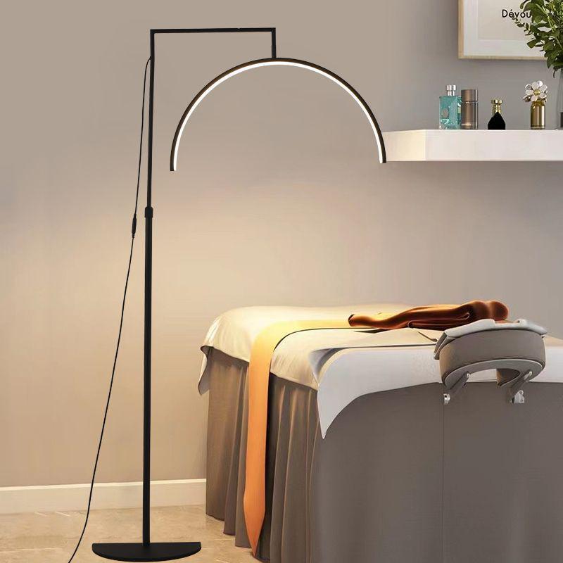 Beauty Light U-Shaped Floor Lamp: Super Bright, Eye-Protective Lighting for Eyelash Extensions, Manicures, Tattoos, Freckle and Acne Treatments.