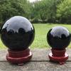 Kulatá křišťálová koule Velká křišťálová ozdoba Obsidiánový křišťál Dekorativní Feng Shui koule Stolní