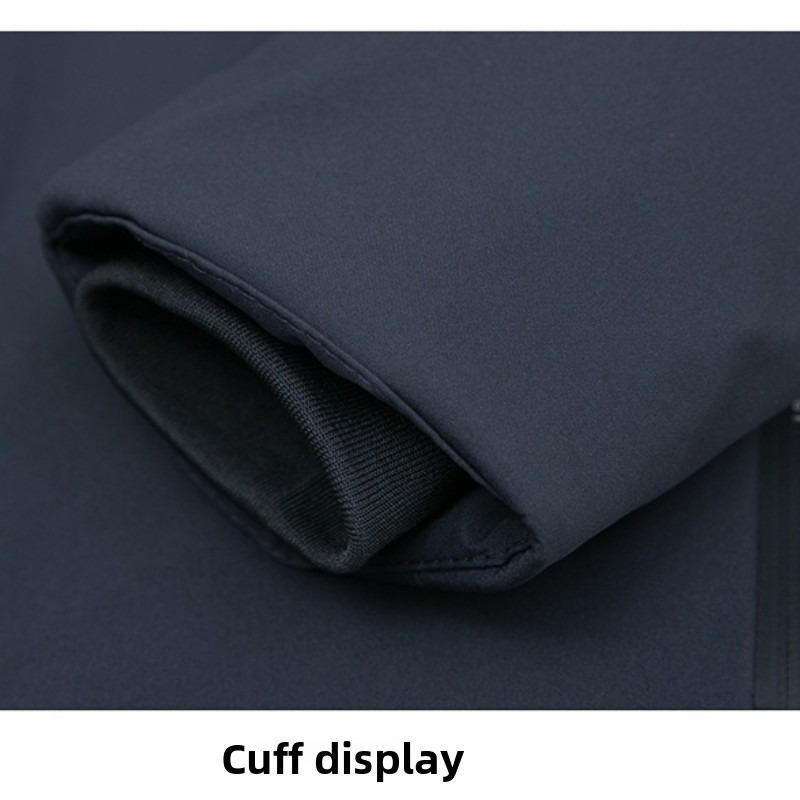 Plus Velvet Thickened Winter Jackets Men's Cotton Coats Removable Hood Down Cotton Jackets Dad's Cotton Coats Middle-aged Men's Parker