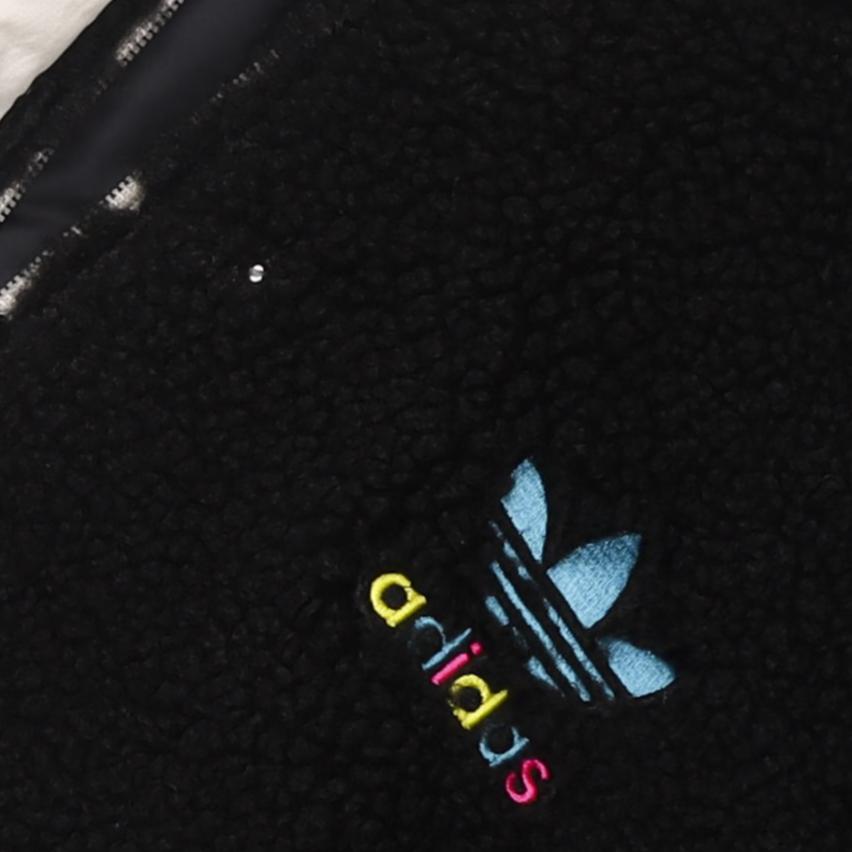 adidas Originals Giacca Sportiva Retro con Zip e Logo Ricamato da Donna Nera HY1375