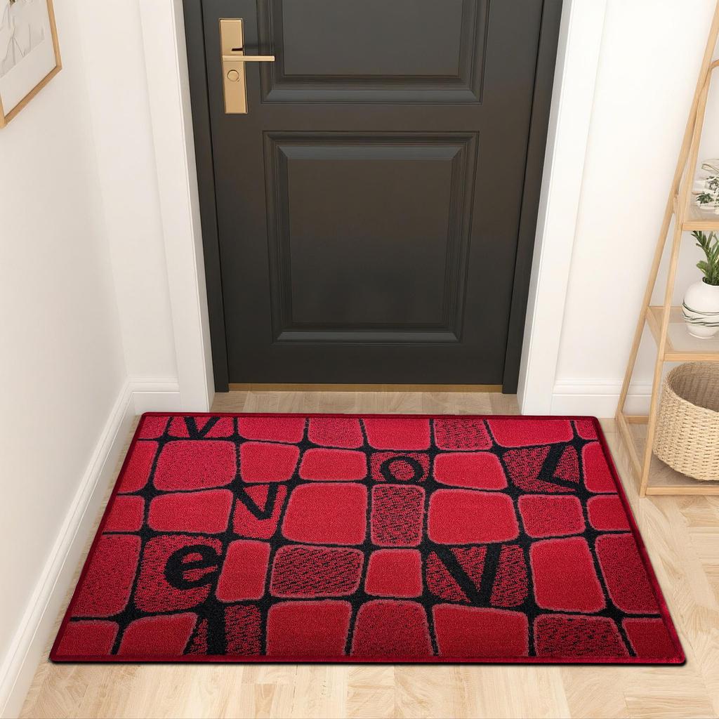 Household Floor Mat Simple and Absorbent Anti Slip Bathroom Floor Mat Toilet Floor Mat Carpet