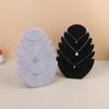 Black Vevlet Necklace Pendant Display Storage Board Stand Jewelry Organizer Holder Case Rack