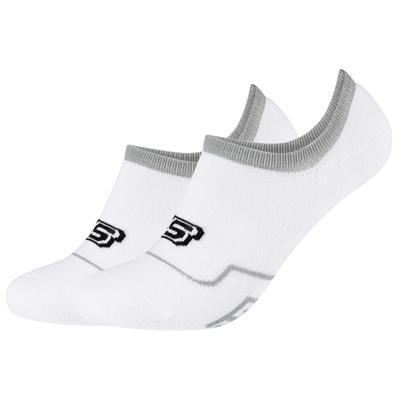Skechers Meias de futebol almofadadas 2PPK, meias brancas unissex