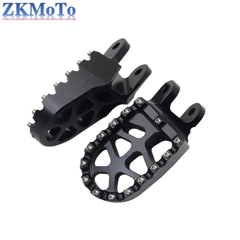 Motorcycle CNC Footrest Footpeg Foot Pegs Pedal For KAWASAKI KLX250R KLX250 KLX250S KLX250SF KLX300R KLX650 KLX650R KLR650 Parts