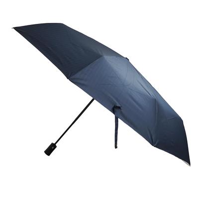 Komiya Shoten Großer Automatischer Faltbarer Langlebiger Ultra-Nadelstreifen Öffnen/Schließen Regenschirm, 65cm, Herren, Ein-Knopf-Bedienung, Fiberglas, Wasserabweisend, Teflon,