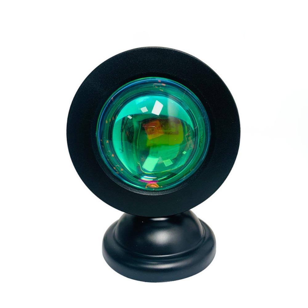 Portable Led Sunset Projector Lamp USB 360° Rotation Mood Neon Light Ambient Lighting for Photograph