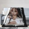 KATSEYE Megan Kpop Y2K Group Blankets Flannel Spring Autumn Breathable Lightweight Throw Blanket for Bed Couch Plush Thin Quilt