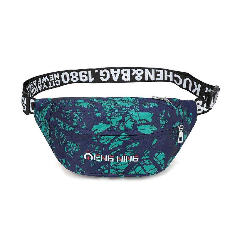 

Мужская камуфляжная сумка-мессенджер на пояс и плечо - модная велосипедная сумка на грудь зелёный/камуфляжный