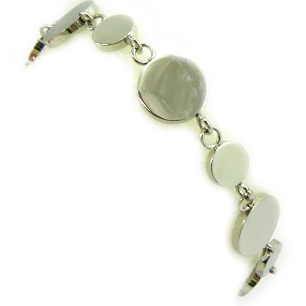 Les Trésors De Lily [L5665] - Silver 'Choreography' Steel Bracelet - 12 Mm