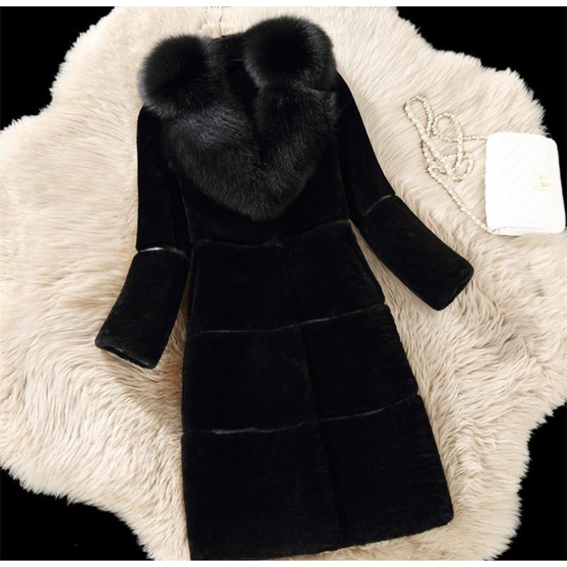Sheep Shearing Coat Women's Medium and Long New Mother Coat Large Size Medium and Old Imitation Fur