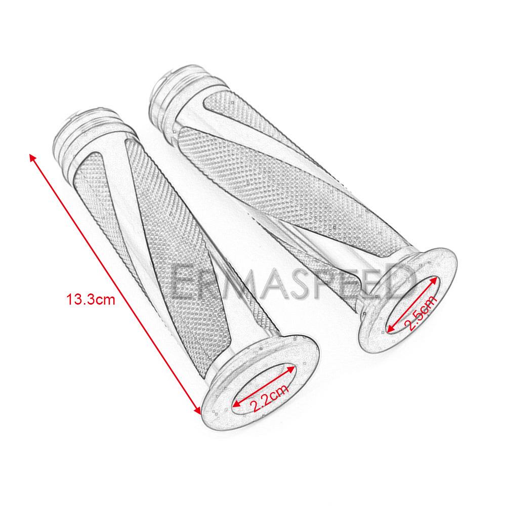 7/8" hliníkové pryžové rukojeti pro motocykly Rukojeti řídítek Rukojeť na konci tyče Rukojeti plynu Ruční rukojeti pro motocykly