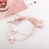 Bass sound Sport Earphones Microphone Cat Paw 3.5mm Wired Headset In-Ear With Mic Earphones