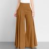 2026 Spring Women's High Waist Wide Leg Casual Pants - Solid Color, Lightweight