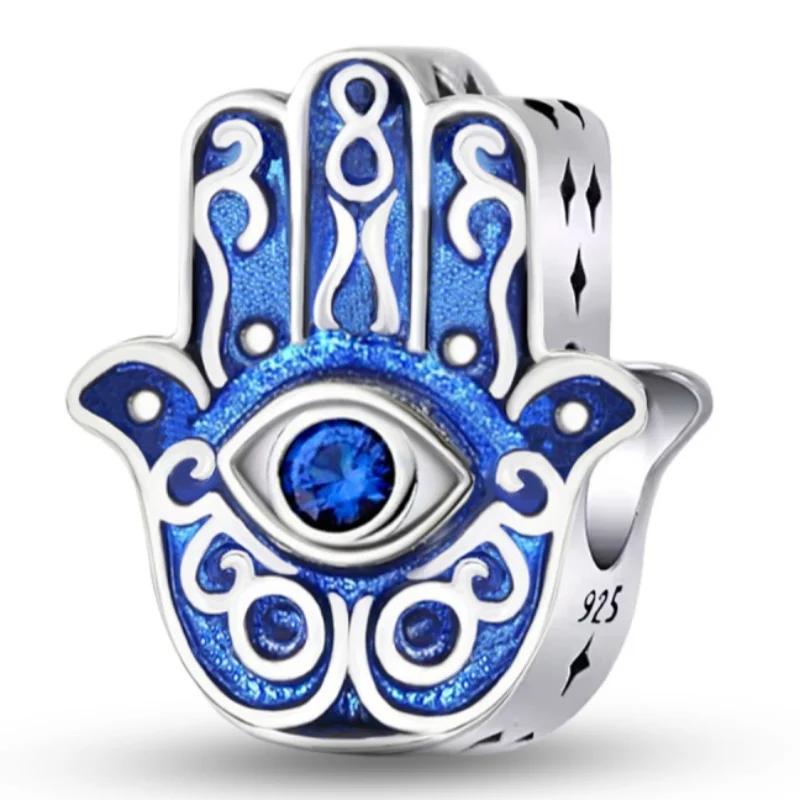 Kupfer Blau Eule Sonnenblume Vogel Stern Anhänger Perlen Passen Original Pan Armbänder Armreifen Feiner Schmuck Herstellung DIY Geschenk