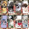 Shih Tzu Puppy Dogs Case For Samsung Galaxy S22 Ultra S8 S9 S10 Note 10 Plus Note 20 S21 Ultra S20 FE Cover