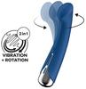 Spinning G-Spot 1 Stimulator - 11 X 3.5cm Blue - Satisfyer - G-Spot