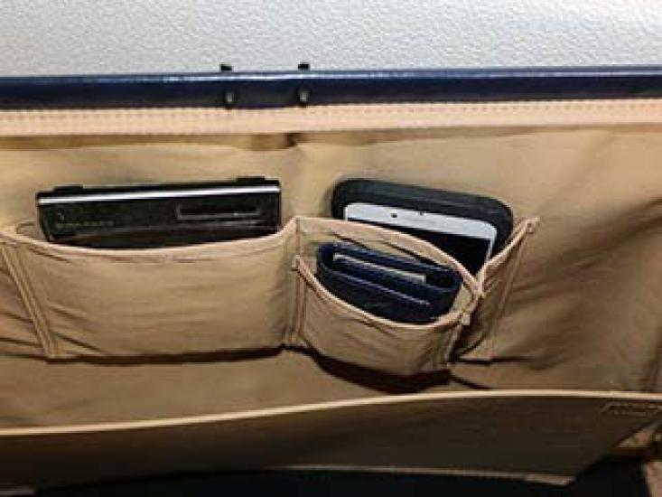 Dulles Horizontal L Rucksack, passend für [Yota] Tasche aus japanischem Leder, Größe: Y-0002 (Synthetischer Griff, Schokolade)