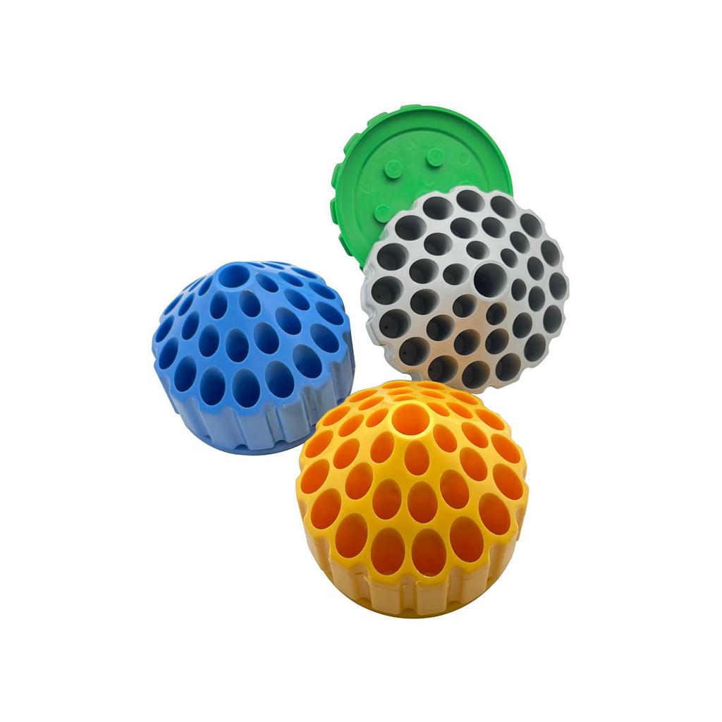 360 Degree Rotating Plastic Storage Box for Nail Drill Bits with Multi Holes Designs Dental Polishing Grinding Head Case