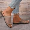 Fashion flat-heeled sandals summer new mesh sandals fishing toes beach breathable women's slippers