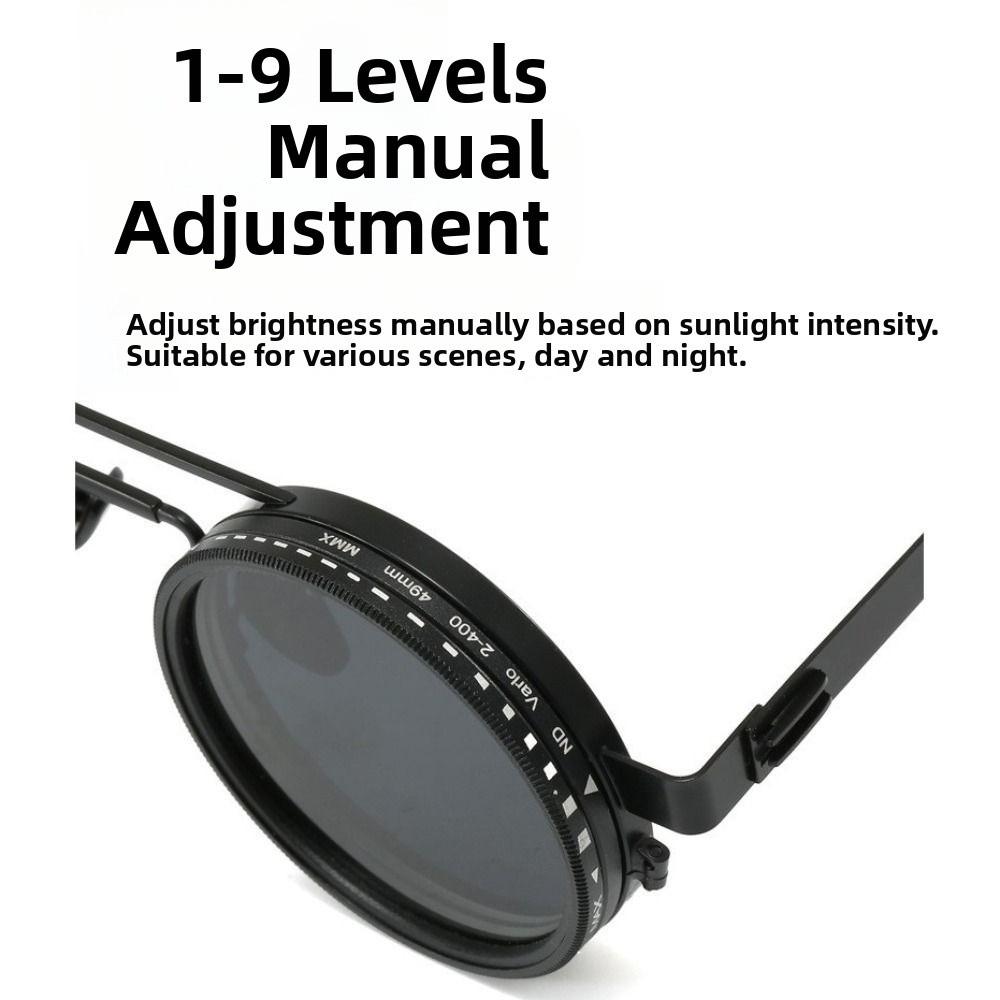 ND9 Anti-UV Sunglasses Round Outdoor Eyewear Fashion Fishing Sunglasses Fishing