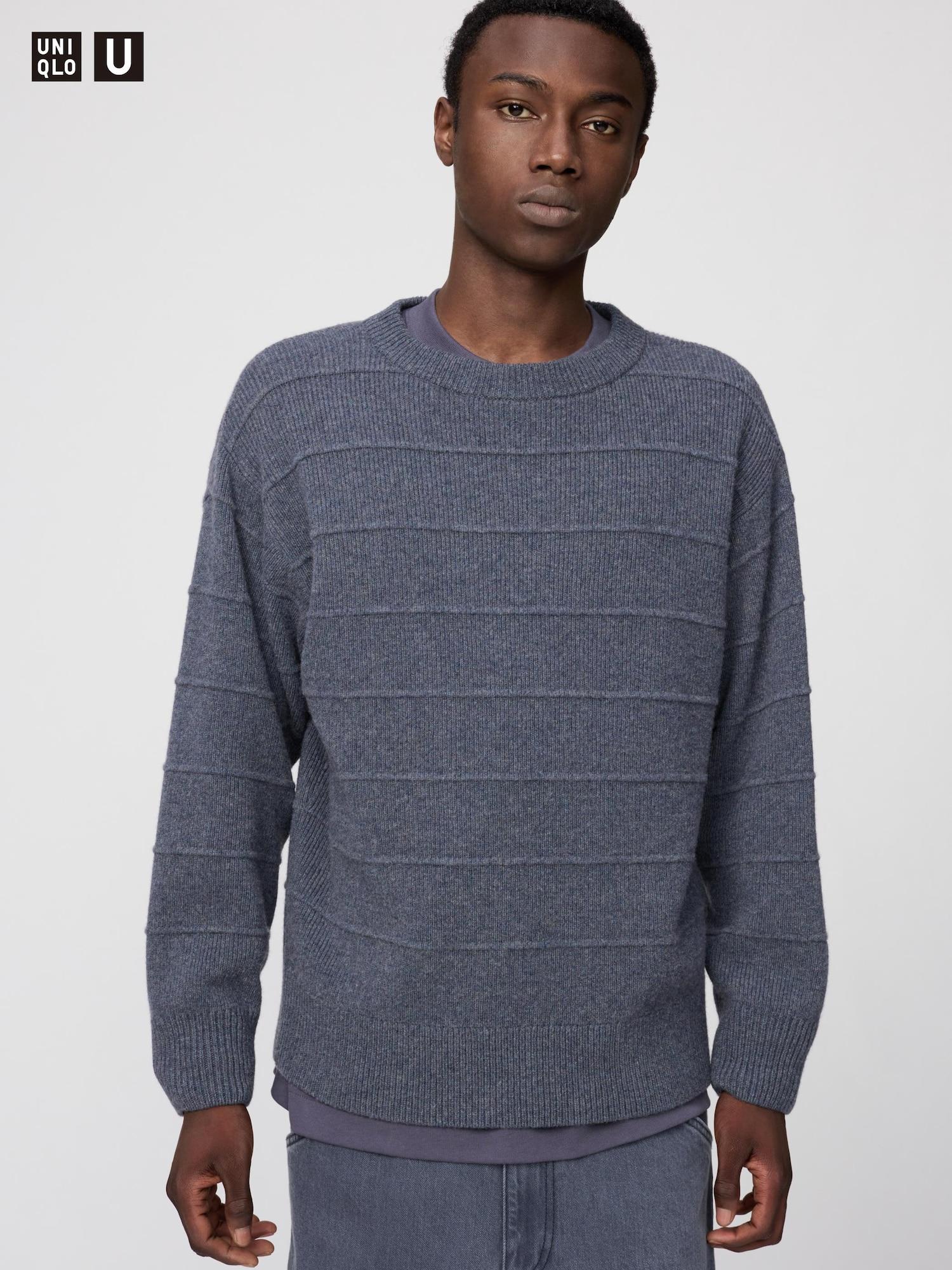 

Свитер Uniqlo из овечьей шерсти с круглым вырезом 06 GRAY/MEN XXL