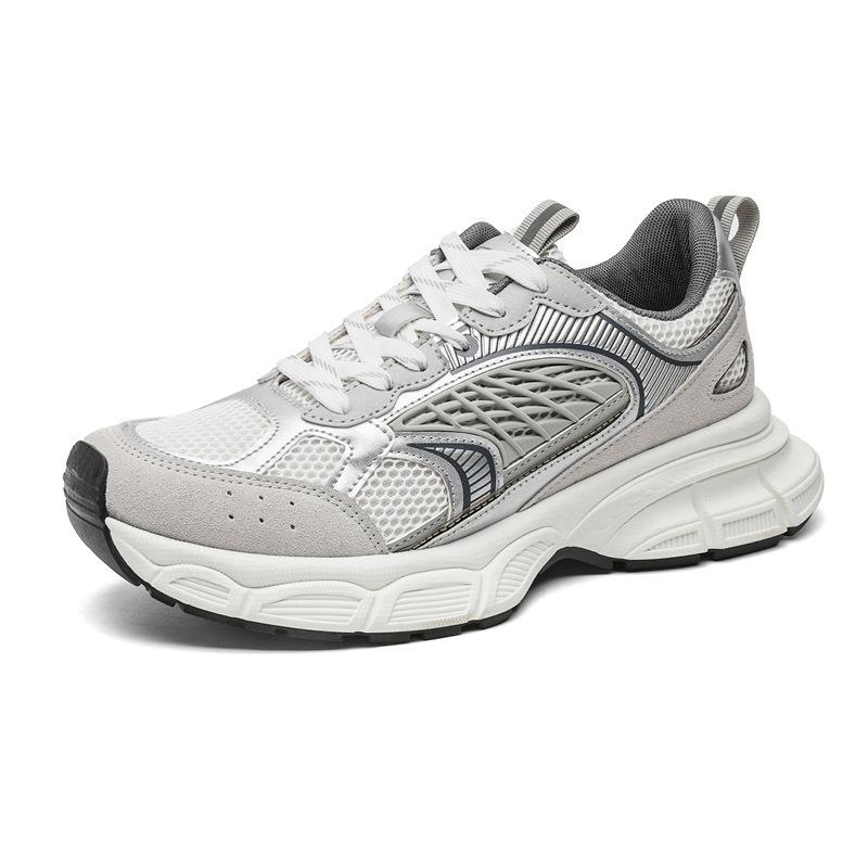 Sports soft-soled casual mesh thick-soled student running breathable dad shoes YH