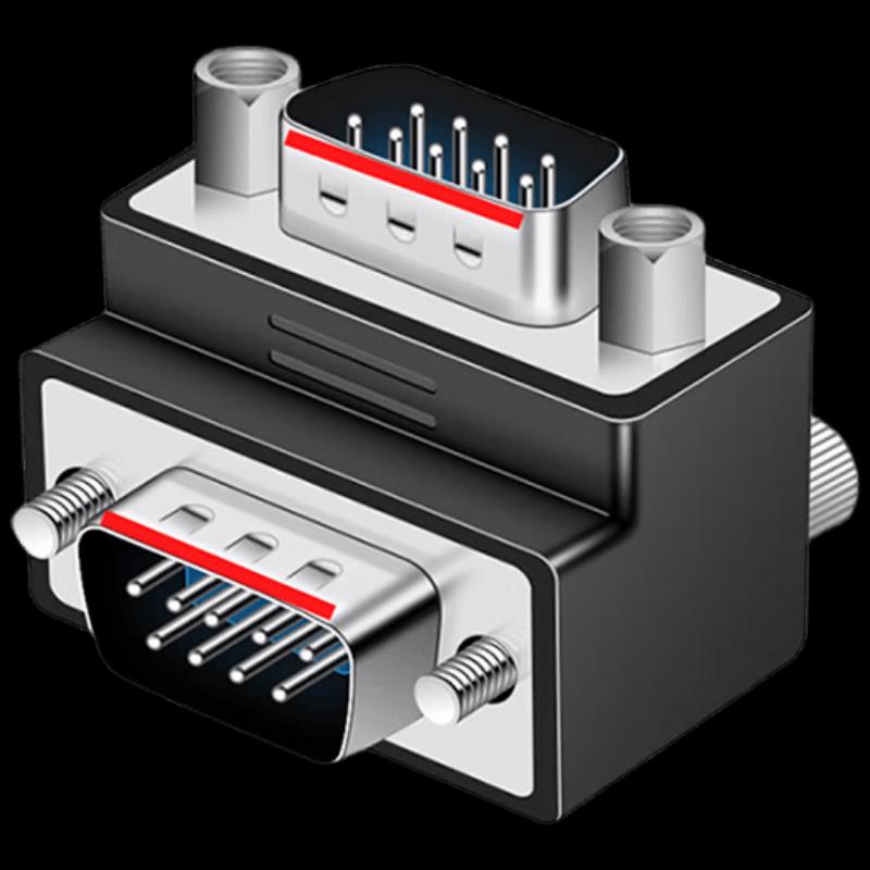 Baisende DB9 RS232 270-Degree L-Shaped Serial Port Adapter