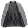 Mens Blazer Business Handsome Gentleman Korean Version of British Style Leisure Slim Solid Color Wedding Work Blazer