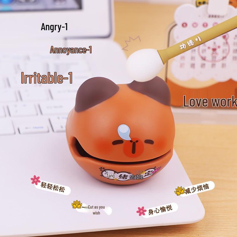 Wooden Fish Desktop Ornament: Decompression Toy for Emotional Stability - Ideal Birthday Gift for Women