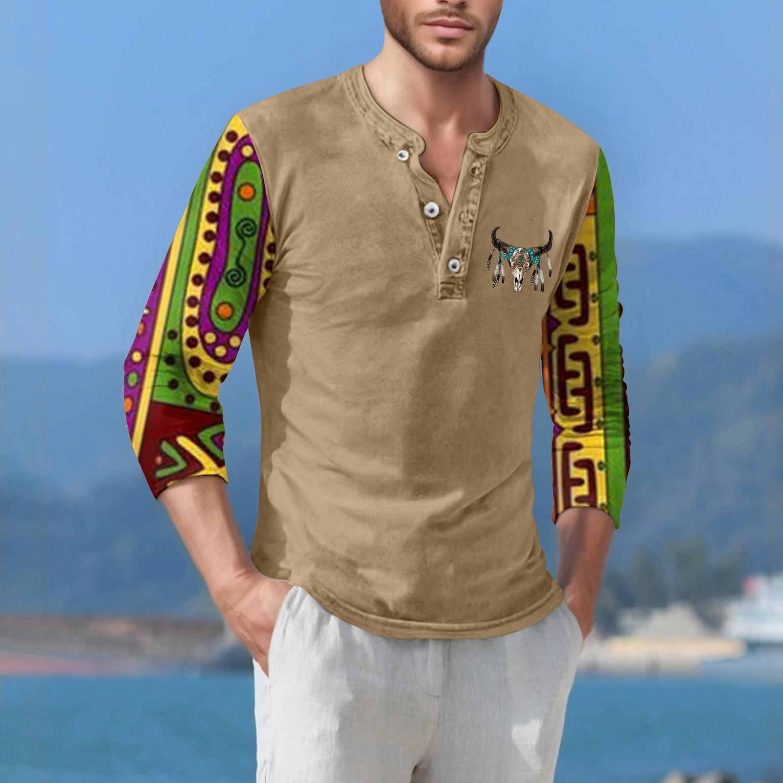 

Мужская футболка уличная повседневная мода с длинными рукавами XXL хаки