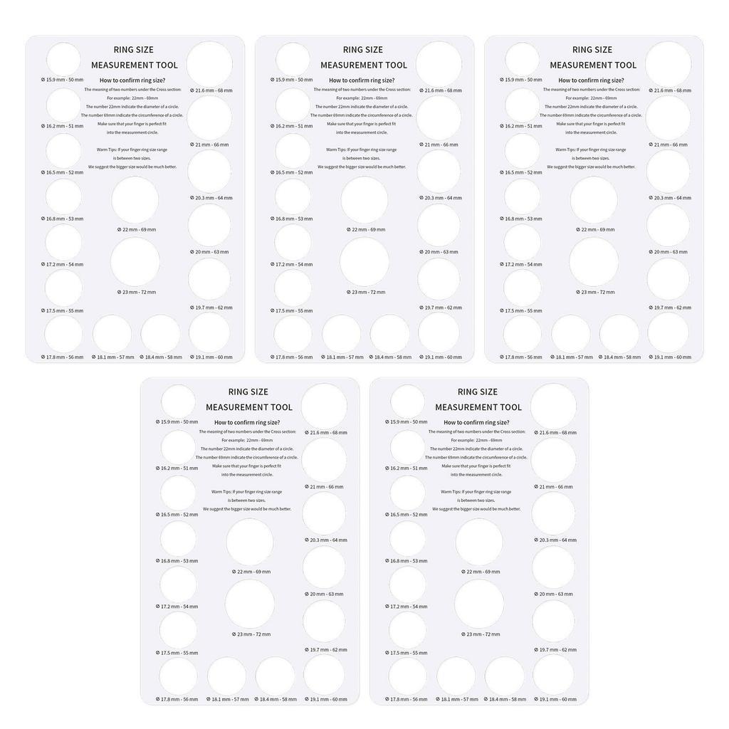 1PC Cartão de Medição de Anel, Ferramenta de Triagem de Tamanho de Circunferência de Dedo, Medição de Anel de Circunferência de Diâmetro de Tamanho Europeu