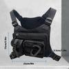 Outdoor Tactical Chest Bag for Men Utility EDC Travel Chest Pack for Running Hiking Chest Vest Holster