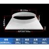 Air Conditioner Exhaust Hose Pipe Adapter Plastic Interface Connector Square To Round Air Duct Adapter 1PCS
