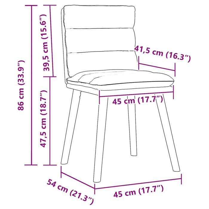 VidaXL Dining Chairs Set of 4 Black Fabric, Chair, Living Room Chair, Accent Chair, Kitchen Chair, Dining Room Seat 3315395