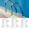4pack Easyly Install 1.5 In Flanges Base Universals Fit Pool Poles Mount Quicks Setups Durability Construction