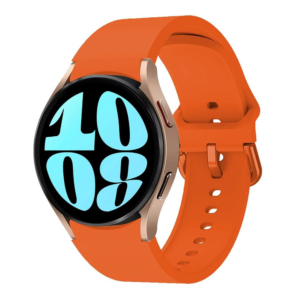 Silicone No Gaps Strap For Samsung Galaxy Watch 7/6/5/4 44mm 40mm 5Pro 45mm Bracelet Band Galaxy 6 Classic 47mm 43mm 46mm Correa