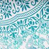 BLESS INTERNATIONAL Beautiful Indian Bohemian Psychedelic Hippie Ombre Window Curtain Panels for Bedroom, Living, Balcony (Green Passion Omra)