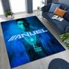 Anuel AA  Hip Hop Rapper Singer Rug for Bedroom Living Room Sofa Home Doormat Decor, Large Kids Play Non-slip Floor Mat Gift