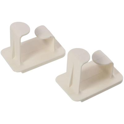 2 Pcs White Washbasin Hook, Strong Bearing Capacity Multi-functional Storage Plastic Bathroom Shelf Sticky Hook