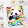 Frame Diy Paint By Numbers For Adults Kits Panda Animals Handicrafts Numbers Painting For Home Wall Art Picture 40x50cm