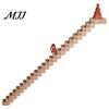 Reusable Wooden Calendar Christmas Staircase Countdown Calendar, Ornament with Santa Claus Gift for Kids Doll, 24 Days Advent Holiday Bookshelf