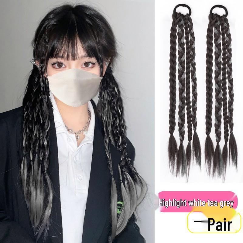 Trendy Sweet & Spicy Dreadlock Highlight Wig with Fishbone & Twist Braids