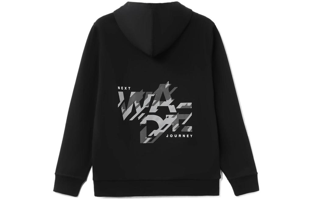 Li Ning Wade Collection Sweatshirts Men's Black Hooded Thickened Other AWDR795-1