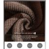 Autumn Winter Women's Crew Neck Thick Knit Sweater Loose Color-block Soft and Skin-friendly Knitted Pullover Top