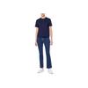 Calvin Klein Logo Round Neck Short Sleeve T-Shirt Women Tops Sound-Blue 47A219G-RNV